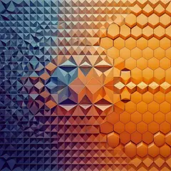 Bria FIBO — Geometric tessellation pattern transitioning from 