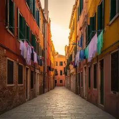 FLUX.2 [dev] — A narrow cobblestone alley in Venice with colorful