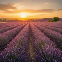 FLUX.2 [dev] — A field of lavender stretching to the horizon in P