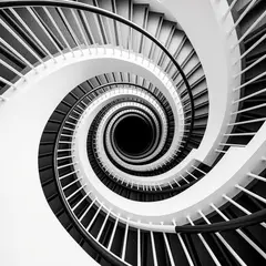 FLUX.2 [flex] — A spiral staircase viewed from directly above, geo