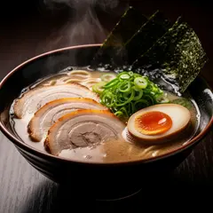 FLUX.2 [flex] — A steaming bowl of ramen with chashu pork, soft-bo