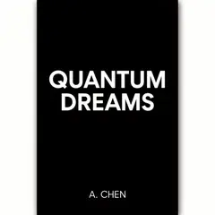 FLUX.2 [flex] — A book cover with the title QUANTUM DREAMS by A. C