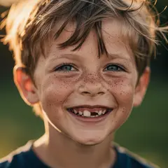 FLUX.2 [max] — A freckled boy with bright blue eyes and messy hai