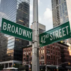 FLUX.2 [max] — A street sign at the intersection of BROADWAY and 