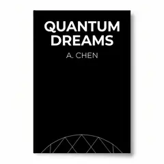 FLUX.2 [max] — A book cover with the title QUANTUM DREAMS by A. C