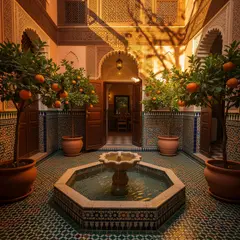 FLUX.2 [pro] — A traditional riad courtyard with intricate zellig