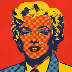 FLUX.2 [pro] — A portrait in the style of pop art, bold primary c