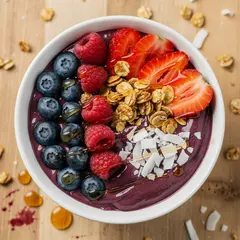 FLUX.2 [pro] — A colorful acai bowl topped with fresh berries, gr