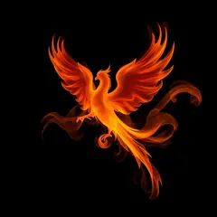FLUX.1 [schnell] — Smoke tendrils forming the shape of a phoenix, bac