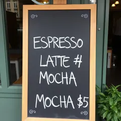 FLUX.1 [schnell] — A hand-lettered chalkboard menu outside a coffee s