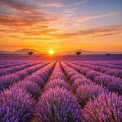 GPT Image 1.5 — A field of lavender stretching to the horizon in P