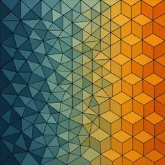 GPT Image 1 — Geometric tessellation pattern transitioning from 