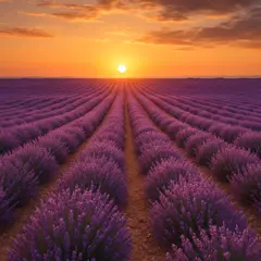 GPT Image 1 — A field of lavender stretching to the horizon in P