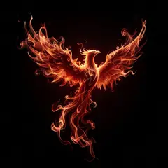 Grok Imagine — Smoke tendrils forming the shape of a phoenix, bac