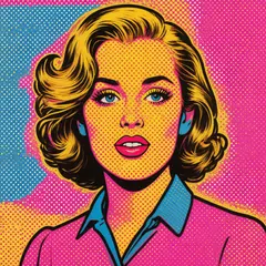 Hunyuan Image 3.0 — A portrait in the style of pop art, bold primary c