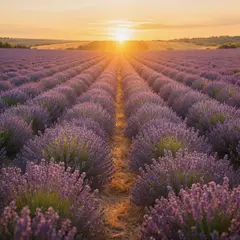 Hunyuan Image 3.0 — A field of lavender stretching to the horizon in P