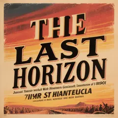 Hunyuan Image 3.0 — A vintage movie poster with the title THE LAST HOR