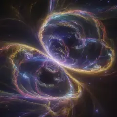 Ideogram V3 Turbo — A fractal pattern made of galaxies and nebulae, co