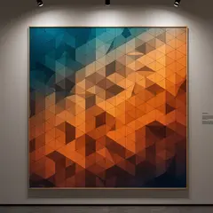 Imagen 3 — Geometric tessellation pattern transitioning from 