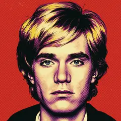 Imagen 3 — A portrait in the style of pop art, bold primary c