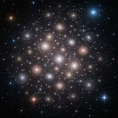 Imagen 4 Fast — A fractal pattern made of galaxies and nebulae, co