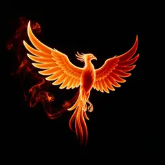 Imagen 4 Fast — Smoke tendrils forming the shape of a phoenix, bac