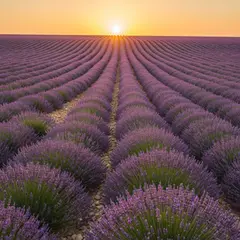 Imagen 4 Fast — A field of lavender stretching to the horizon in P
