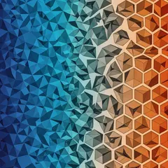 Imagen 4 Ultra — Geometric tessellation pattern transitioning from 