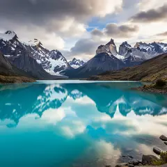 Imagen 4 Ultra — A turquoise glacial lake surrounded by snow-capped