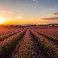 Imagen 4 Ultra — A field of lavender stretching to the horizon in P