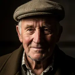 Imagen 4 Ultra — An elderly man with a weathered face and kind smil