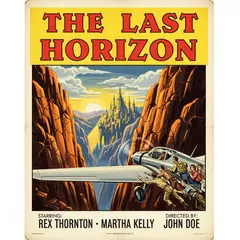 Imagen 4 Ultra — A vintage movie poster with the title THE LAST HOR
