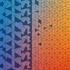 Imagen 4 — Geometric tessellation pattern transitioning from 
