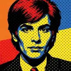 Imagen 4 — A portrait in the style of pop art, bold primary c