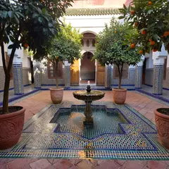 ImagineArt 1.5 — A traditional riad courtyard with intricate zellig