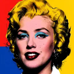 ImagineArt 1.5 — A portrait in the style of pop art, bold primary c