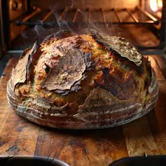 ImagineArt 1.5 — A rustic sourdough bread loaf, freshly baked with 
