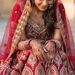 ImagineArt 1.5 — An Indian bride in traditional red and gold leheng