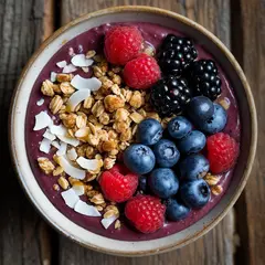 Luma Photon — A colorful acai bowl topped with fresh berries, gr