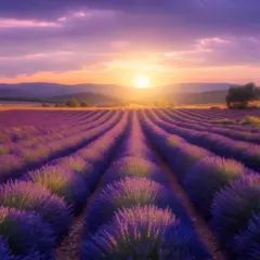 Luma Photon — A field of lavender stretching to the horizon in P