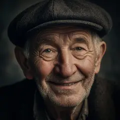 Luma Photon — An elderly man with a weathered face and kind smil