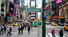 Gemini 3.1 Flash Image — A street sign at the intersection of BROADWAY and 