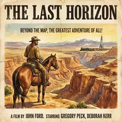 Gemini 3 Pro Image — A vintage movie poster with the title THE LAST HOR