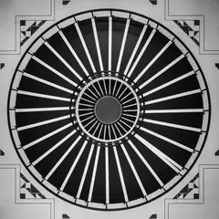 Gemini 2.5 Flash Image — A spiral staircase viewed from directly above, geo