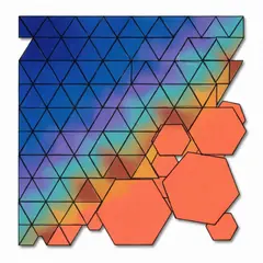 Qwen Image 2.0 — Geometric tessellation pattern transitioning from 