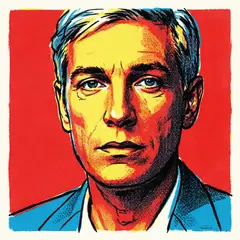 Qwen Image 2.0 — A portrait in the style of pop art, bold primary c