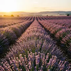 Qwen Image 2.0 — A field of lavender stretching to the horizon in P