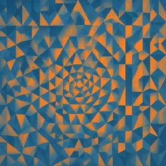 Qwen Image — Geometric tessellation pattern transitioning from 