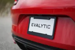 Reve v1.0 — A license plate reading EVALYTIC on the back of a 
