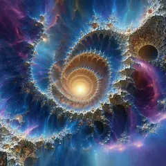 SD 3.5 Large — A fractal pattern made of galaxies and nebulae, co
